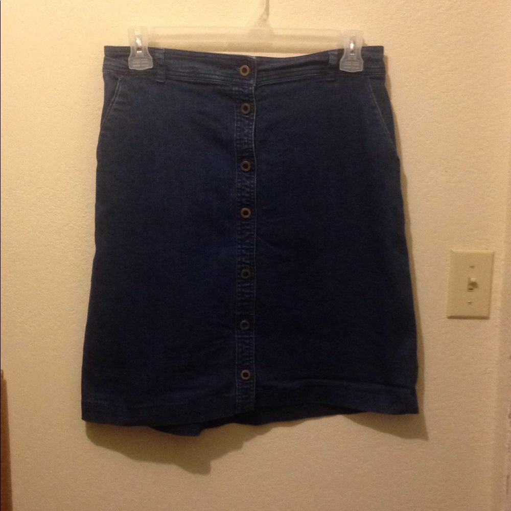 🔵Stretchy Midi Denim Skirt